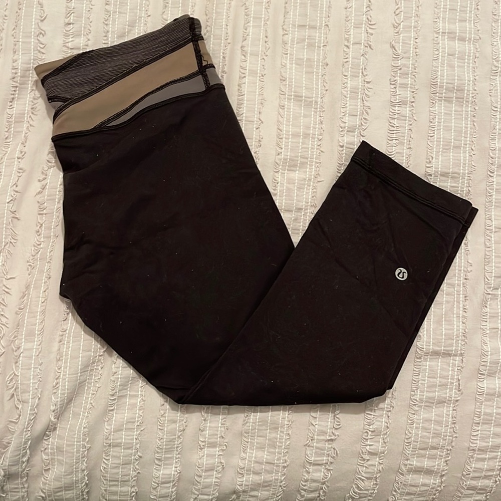 Lululemon wunder under cropped leggings